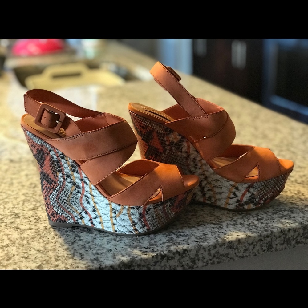 Schutz Wedge Sandals